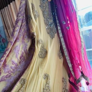 Pakistani three pieces salwar suit dress sarara small